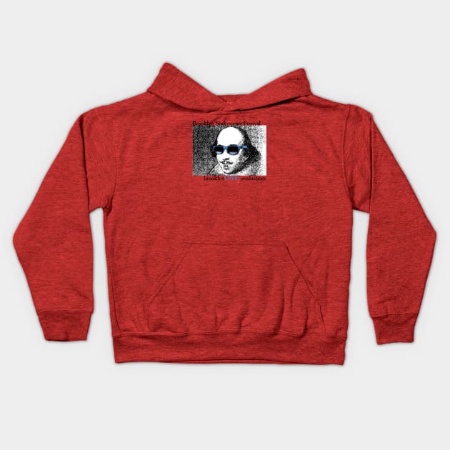 Willy Shakes Brooklyn Kids Hoodie by Pop Centralists